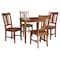 International Concepts 30 in. x 30 in. Dining Table with 4 San Remo SplatBack Chairs - 5 Piece Dining Set K581-3030-C10-4 - alternate 3